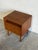 Brown Teak Wood Nightstand by Arne Vodder Danish Minimalist Side Table Denmark 1960s For Sale - Image 8 of 10