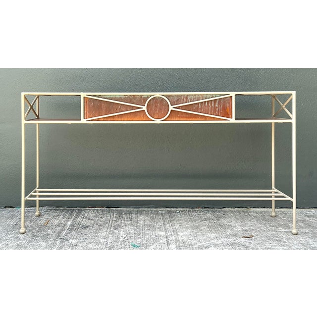 Vintage Neoclassical Copper Dry Sink For Sale In West Palm - Image 6 of 12