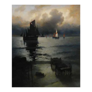 2000s "Untitled" Grigory Roshin Original Hand Signed Oil Painting
