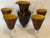 Vintage Handcrafted Art Heavy Glass Murano Style Leopard Pitcher With 4 Goblets For Sale - Image 10 of 12