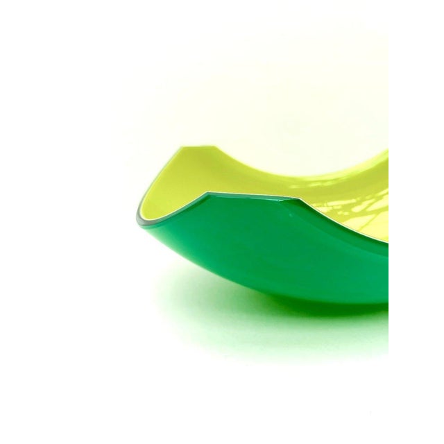 Yellow and Green Murano Glass Catchall by Vincenzo Nason, Italy, 1980s For Sale - Image 3 of 9