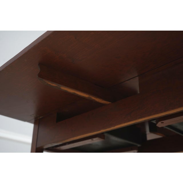 Wright Table Co 2 Drawer Country Drop Leaf Pembroke Table For Sale - Image 17 of 18