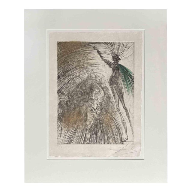 Salvador Dali, Vieux Faust (Old Faust), Etching, 1960s For Sale