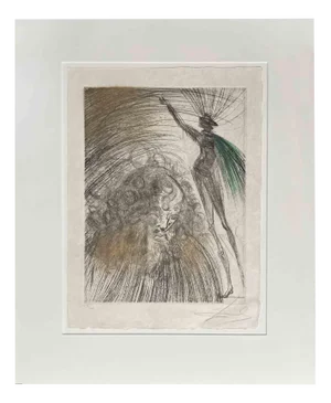 Salvador Dali, Vieux Faust (Old Faust), Etching, 1960s