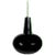 Colored Glass Pendant by Prescolite Black For Sale