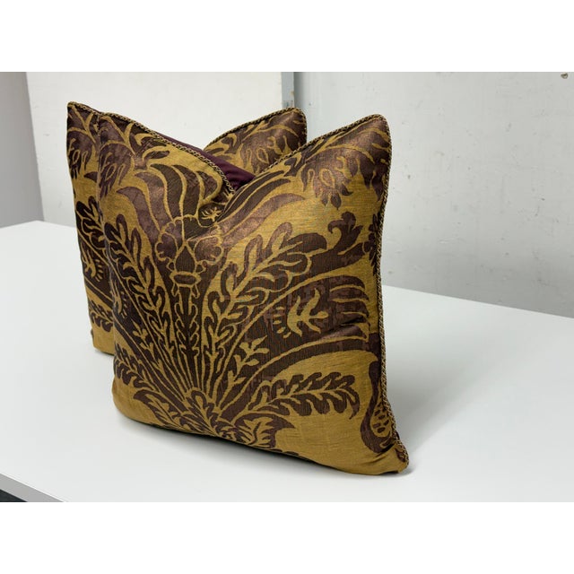 Abstract Manuel Canovas Millennium Pillows, Pair For Sale - Image 3 of 12