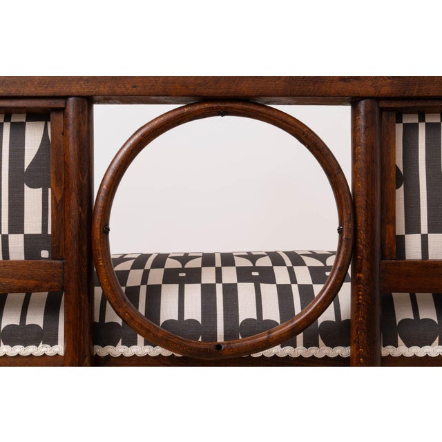 Early 20th Century Antique Vienna Secession Bentwood Bench by Josef Hoffmann, 1910 For Sale - Image 5 of 10