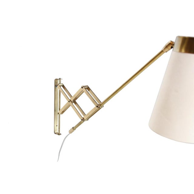 Brass Wall Lamp by Th. Valentiner, 1950 For Sale - Image 4 of 6