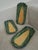 Figurative Vintage Corn on the Cob Plates Handpainted Ceramic Serving Plates Signed 6587 Made in Italy - Set of 3 For Sale - Image 3 of 10