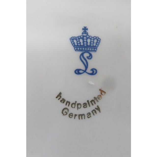 Oscar Schlegelmilch Cameo Germany Hand Painted Porcelain Decorative Plate 4665b For Sale - Image 9 of 14