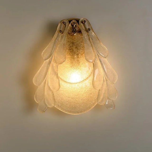 Floral Wall Light in Murano Glass from Barovier & Toso, 1969 For Sale - Image 10 of 14