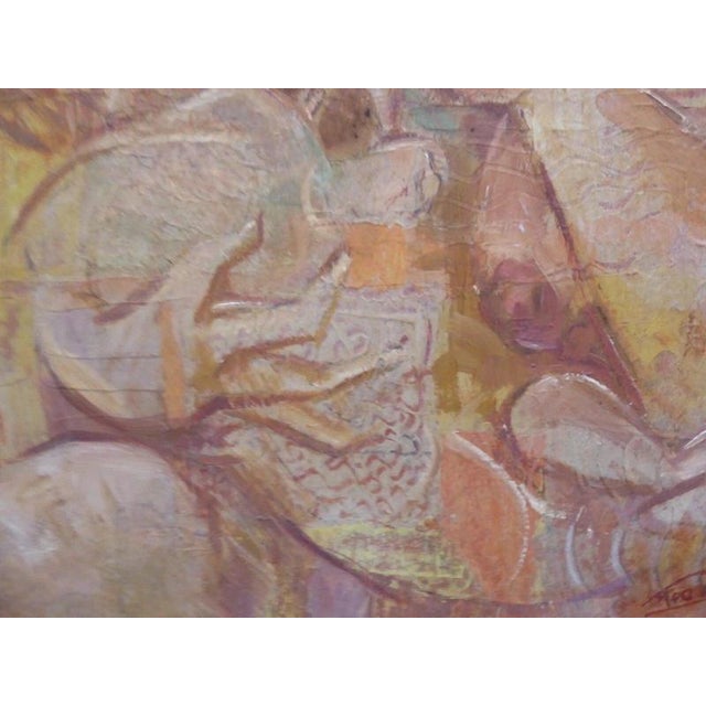 Mother and Child Portrait, 1960s, Oil on Board For Sale - Image 10 of 14