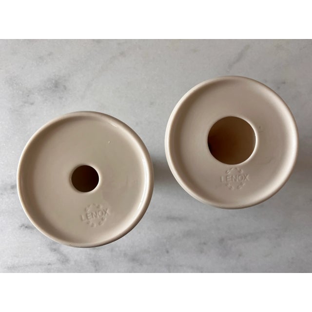 Pair of Lenox Woodland Collection Candle Holders For Sale - Image 9 of 9