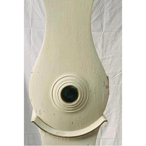 Swedish White Mora Clock in Carved Fryksdal, 1812 For Sale - Image 3 of 5