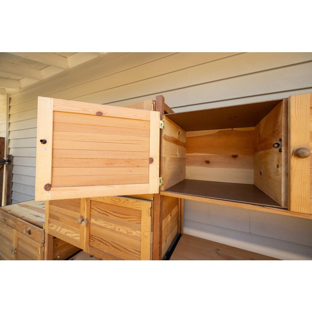 Wood Mid-Century 1980s Lundia Modular Shelving Wall Unit – Natural Solid Pine For Sale - Image 7 of 11