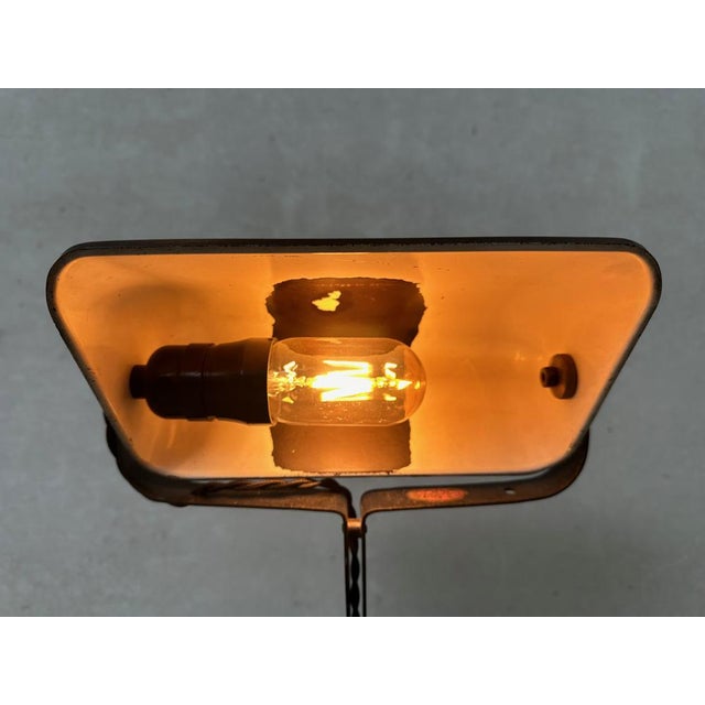 Model 52 Notary Lamp in Bakelite and Cast Iron from Erpe For Sale - Image 9 of 13