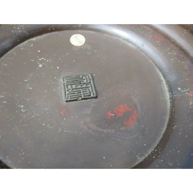 Massive Japanese Meiji Bronze Vase by Sencho Ku For Sale - Image 10 of 11