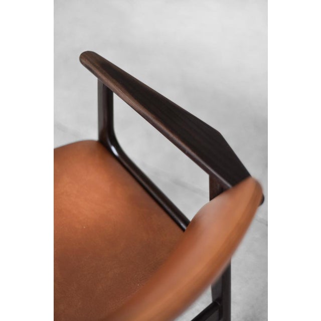 Mid-Century Scandinavian Modern Mahogany Office Chair, 1960s For Sale - Image 12 of 16