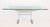 Contemporary Glass Top Dining Table, with frosted rectangular center to glass top on brushed aluminum base. 29.5" H x 78"...