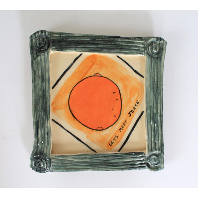 Rustic Vintage Rhonda Cearlock Studio Art Ceramic Wall Art Hangings S/3 For Sale - Image 3 of 11