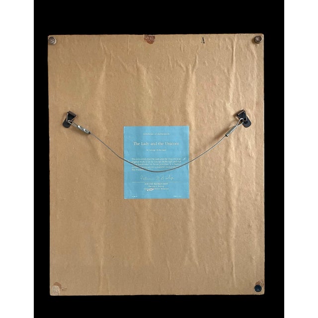 1970s The Lady and the Unicorn" Porcelain by George McMonigle Franklin Mint For Sale - Image 5 of 6