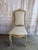 Set of 14 French Louis XV Style Distressed Dining Chairs With Linen For Sale - Image 9 of 17