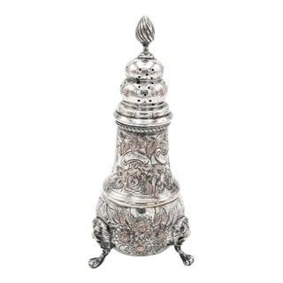 Vintage English Silverplate Hand-Chased Lion-Footed Sugar Caster / Muffineer / Sugar Shaker #22 - Cottagecore, Collectible, Sheffield - See Pics For Sale