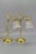 Vintage Brass & Frosted Glass Table Lamps, Set of 2 For Sale - Image 15 of 15
