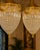 1980 French Louis XVI Gold Bronze Crystal Lanterns Pair For Sale - Image 6 of 12