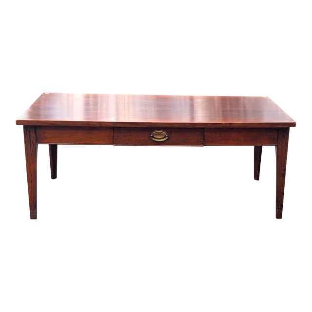Vintage Craftique Solid Walnut Coffee Table For Sale