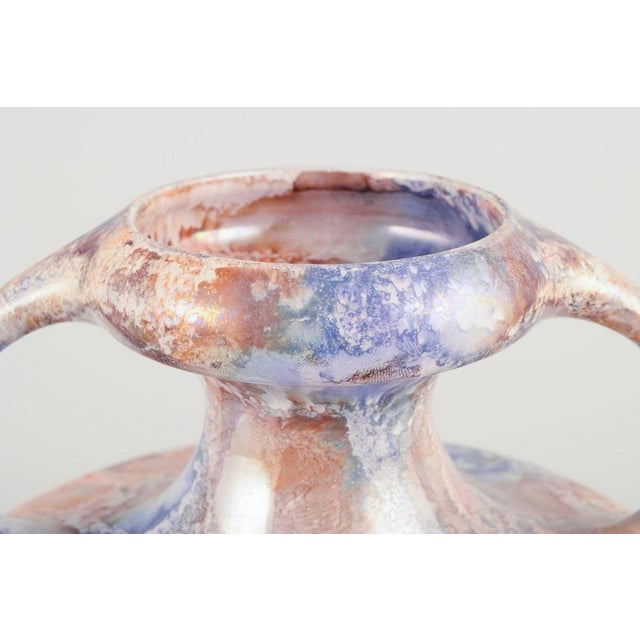 Art Deco Marmor Vase in Ceramic with Marble Decoration from Arabia, Finland, 1920s For Sale - Image 4 of 8