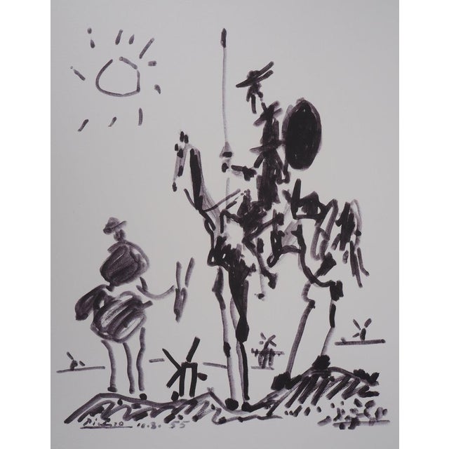 Pablo Picasso (1881-1973) (after) Don Quixote Lithograph after a drawing by the artist Signed in the plate On wove paper,...