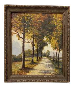 Golden West Autumn Path in the Country by Dave Mitchell C.1924