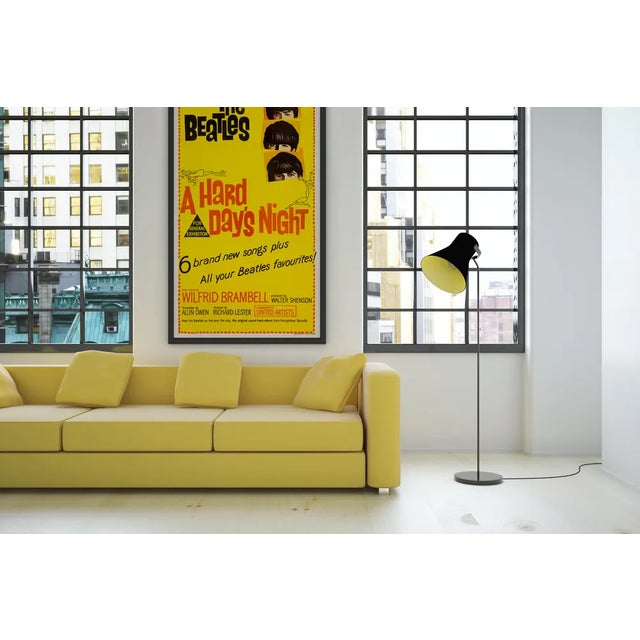 Mid-Century Modern The Beatles "A Hard Day's Night" Original Movie Poster, Australian, 1964 For Sale - Image 3 of 4