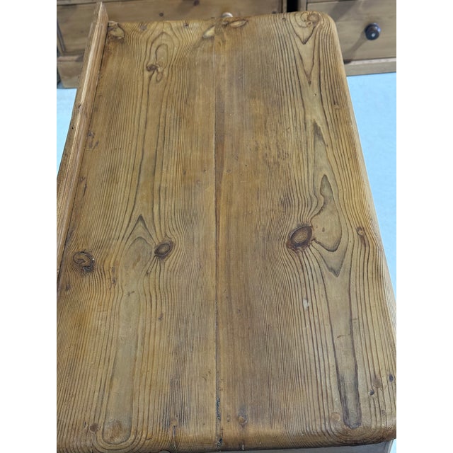 Antique Pine Two Over Two Drawers - Chest of Drawers With Lip From England For Sale - Image 13 of 18