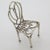 Vintage Italian Handmade Silver 800 Chair Figurine, Arezzo, 1970s For Sale - Image 4 of 12