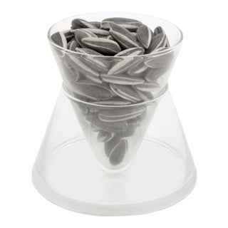 Ai Weiwei "Kui Hua Zi" Trompe l'Oeil Porcelain Sunflower Seeds in a Two-Piece Glass Vase For Sale