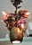 1970s Garland Faulkner Floral Tole Chandelier For Sale - Image 9 of 10