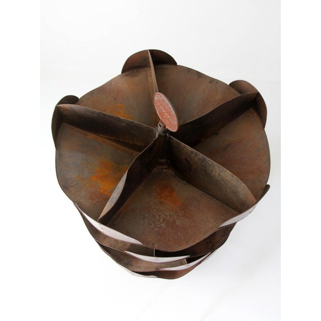 Antique Industrial Rotating Hardware Bin For Sale - Image 17 of 17