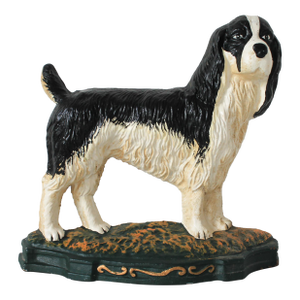 Vintage English Traditional Cast Iron Springer Spaniel Dog Door Stop