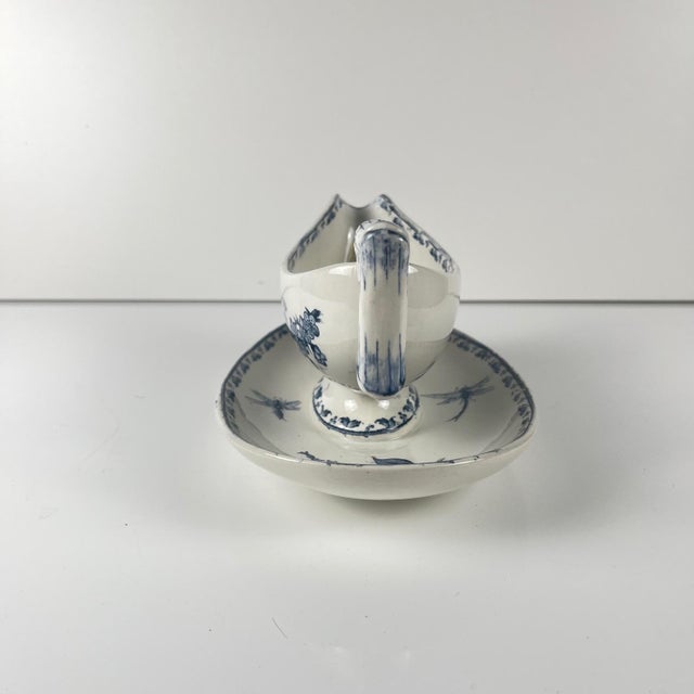 Carmen Gravy Boat in Blue Earthenware from Sarreguemines, 1875-1900 For Sale - Image 5 of 13