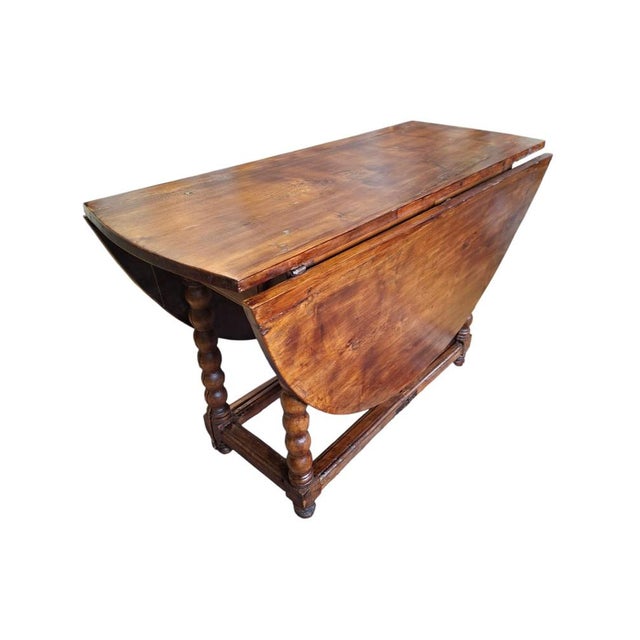 Wood Antique Oval Table in Wood, 1890 For Sale - Image 7 of 18