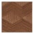 Schumacher Chevron Inlay Wallpaper in Walnut For Sale