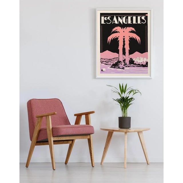 Pop Art Art Deco Los Angeles Print - Vintage La - Palm Tree Print For Sale - Image 3 of 5