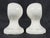 Ceramic Pair of Vintage European White Ceramic Bathroom Towel Bar Brackets For Sale - Image 7 of 8