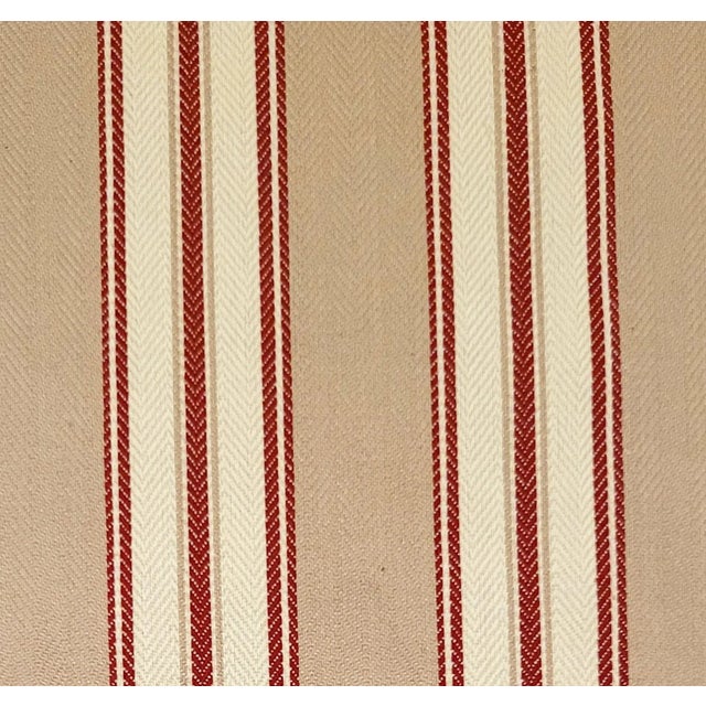 American Ralph Lauren "Armagnac" Reversible Linen Blend Ticking Stripe- 5 Yards For Sale - Image 3 of 10