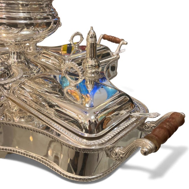 Antique Victorian Alpaca Silver Serving Set, 1890s For Sale - Image 3 of 5