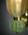 Green Contemporary Pale Green Murano Glass and Brass Sconces - a Pair For Sale - Image 8 of 10