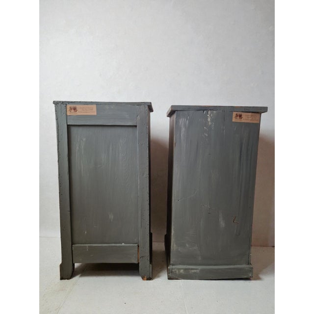 Khaki Antique Bedside Tables, 1890s, Set of 2 For Sale - Image 8 of 10