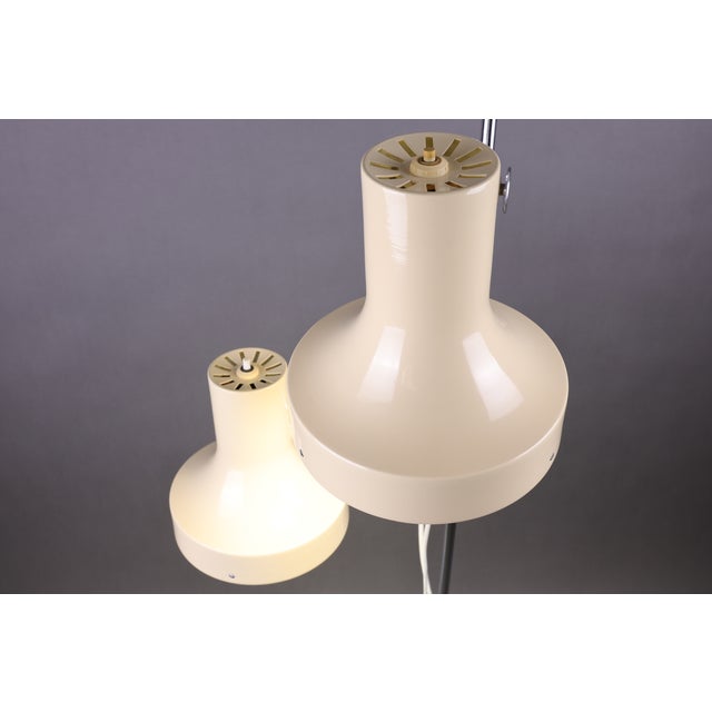 Vintage Cream Adjustable Floor Lamp attributed to Josef Hurka for Napako, 1970s For Sale - Image 13 of 18